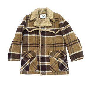 Vintage Woolrich Plaid Sherpa Lined Flannel Jacket